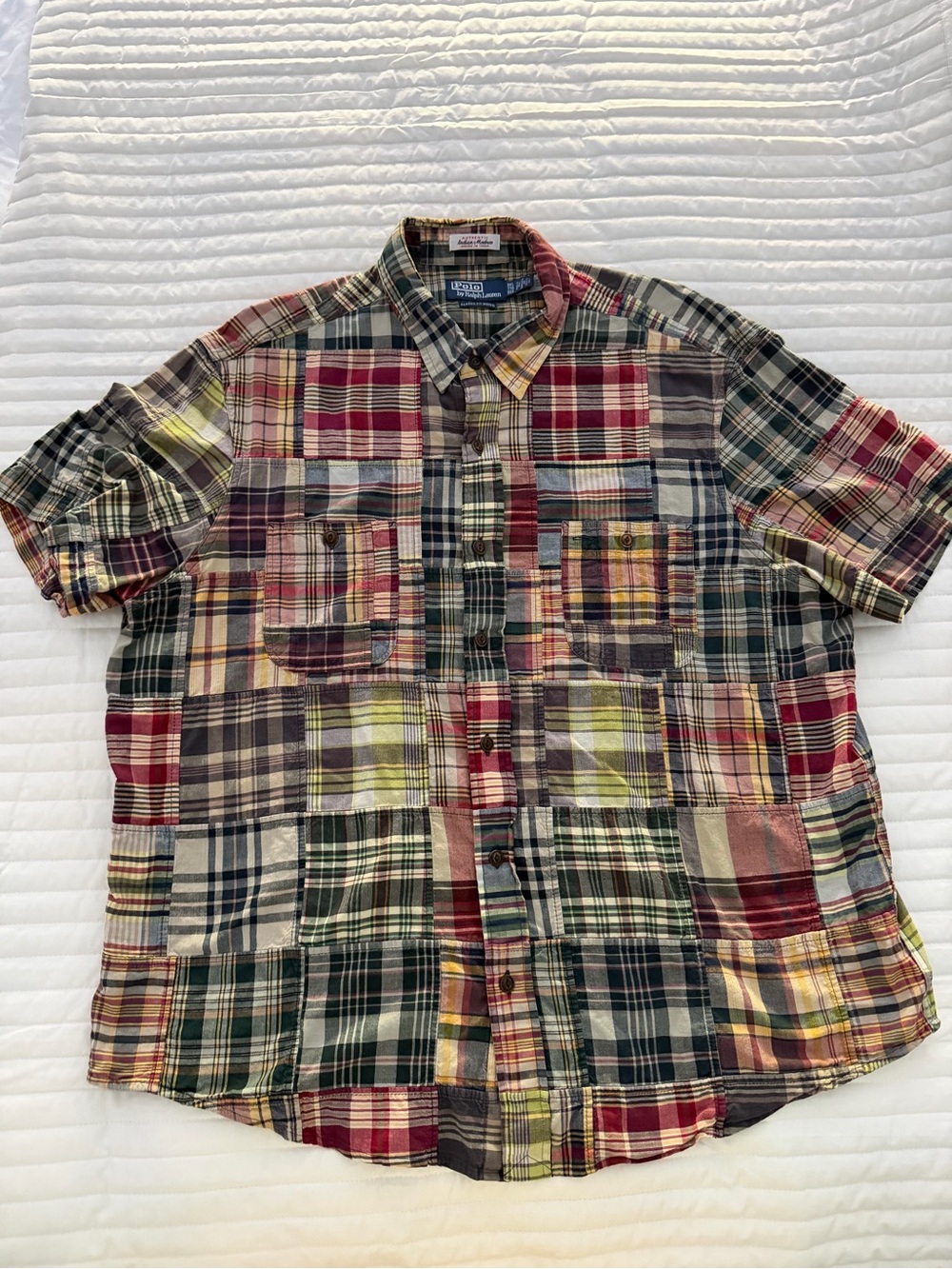 Polo Ralph Lauren Classic Fit Patchwork Madras Workshirt